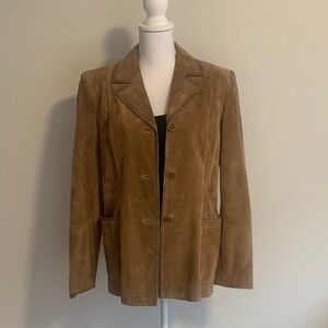 Classiques Entier Brown Suede Leather Jacket / Coat , M